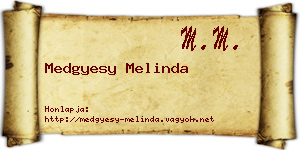 Medgyesy Melinda névjegykártya