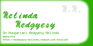 melinda medgyesy business card